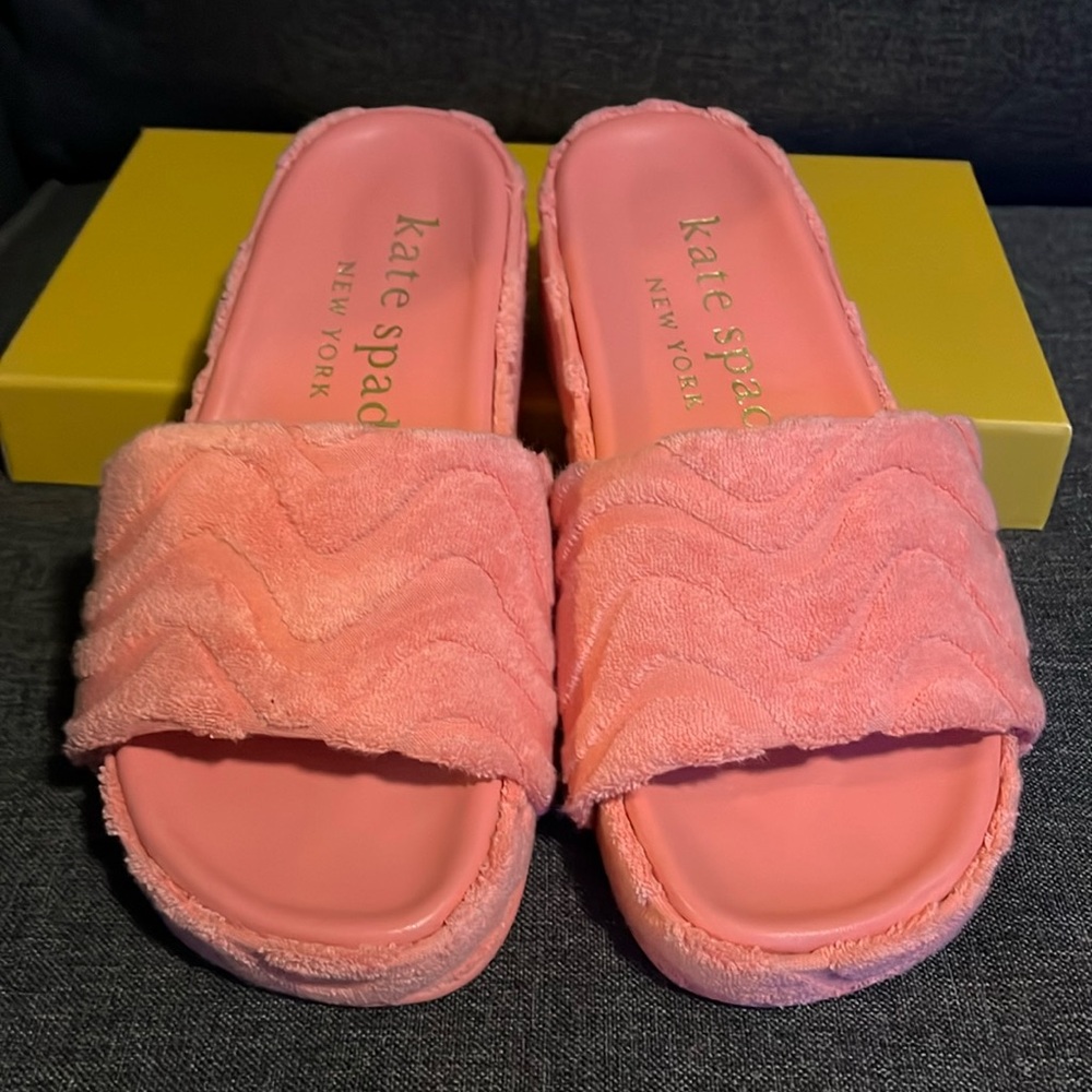 Kate spade platform pink sandals 6